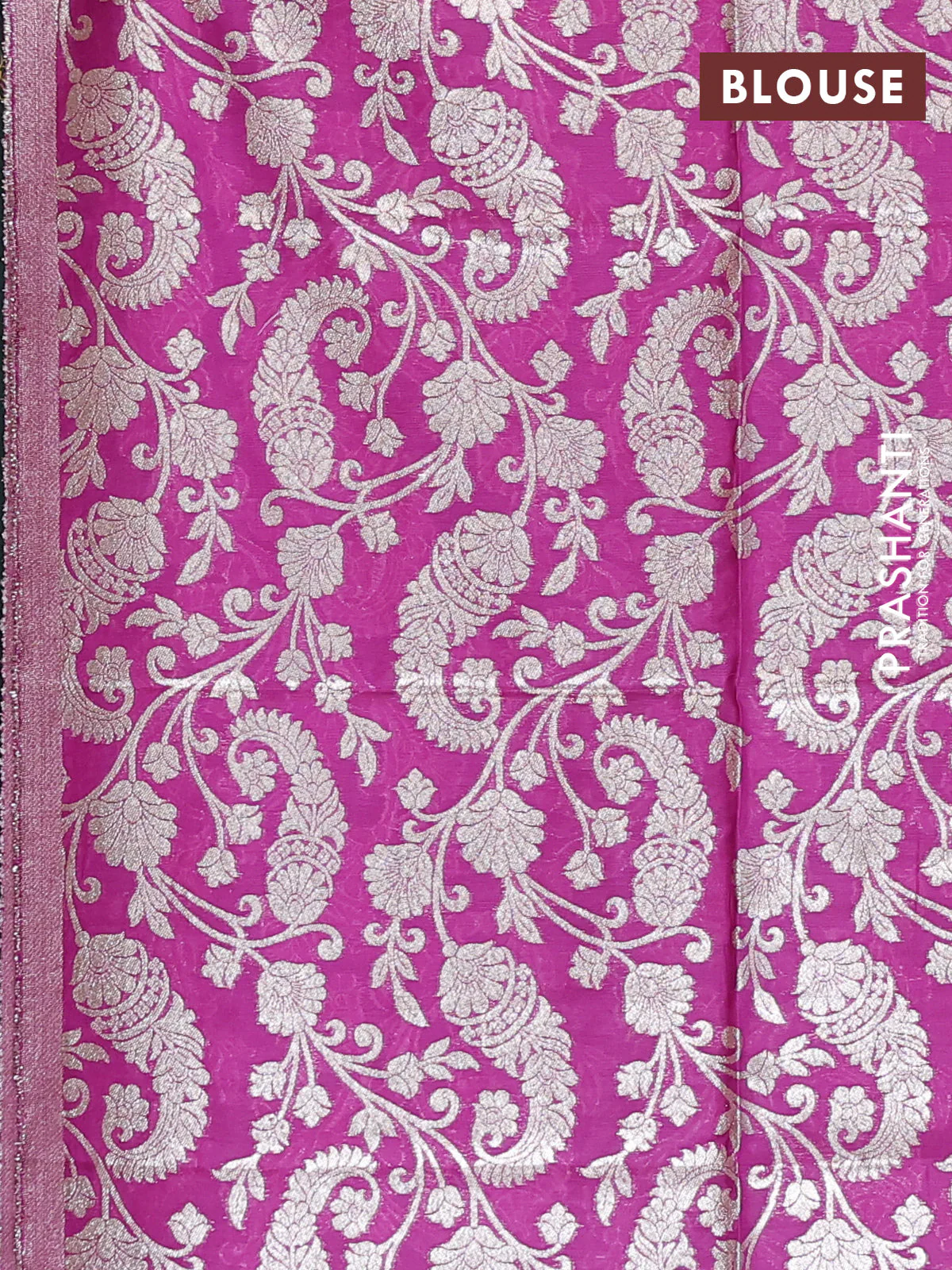 Semi mangalgiri saree pastel green and purple with plain body and zari woven border - Image 4
