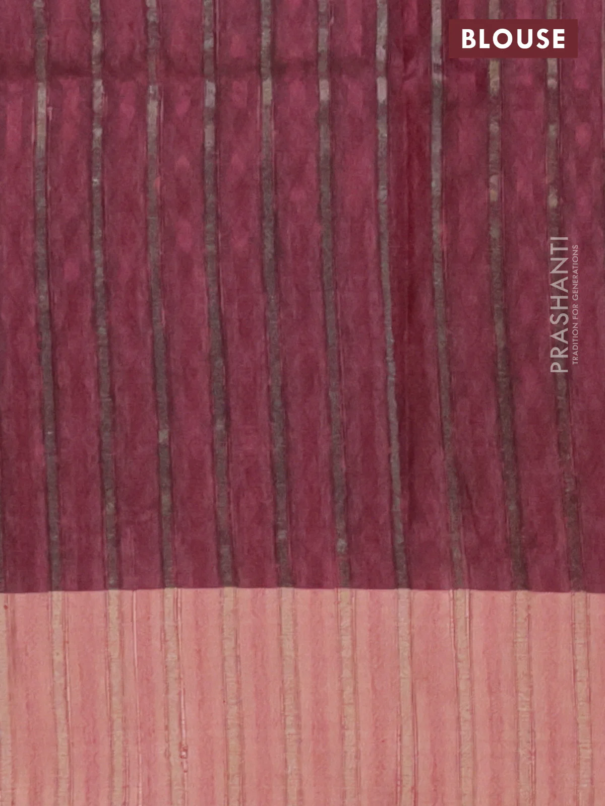 Semi matka saree grey shade and pink with allover ikat prints and zari woven border - Image 4