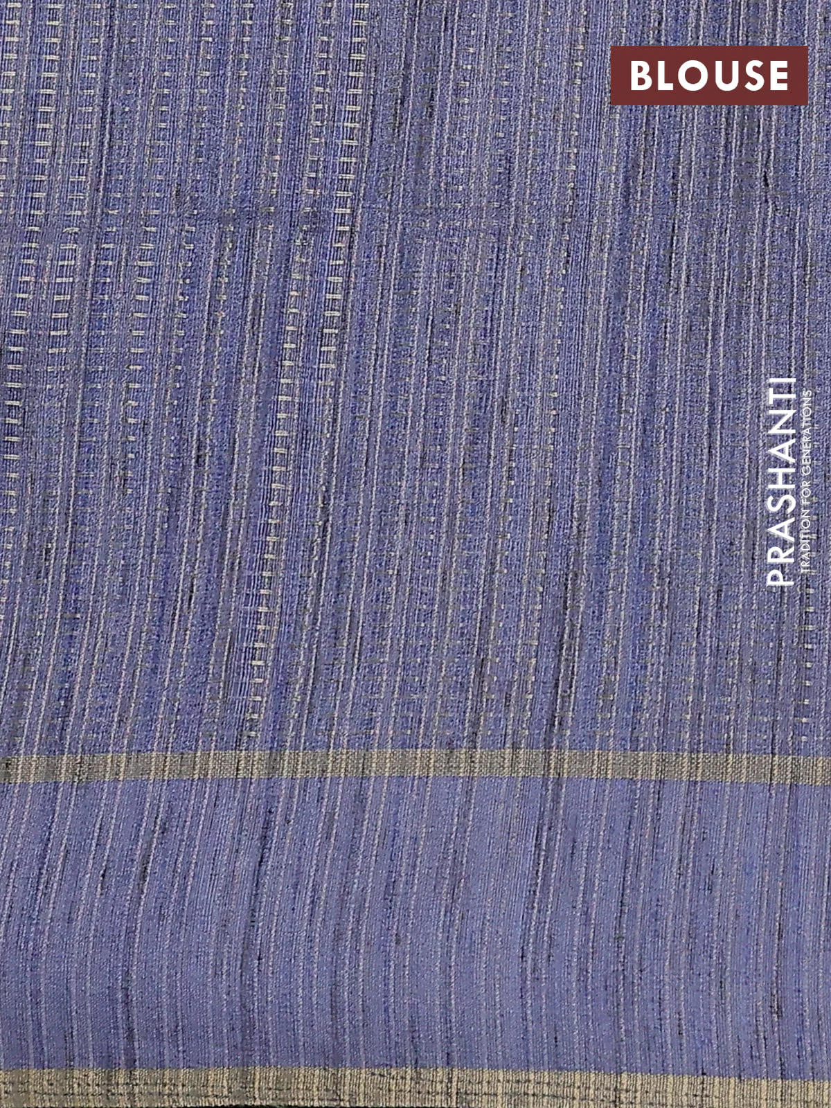 Semi matka saree lavender shade with allover zari weaves and rettapet zari woven border - Image 3