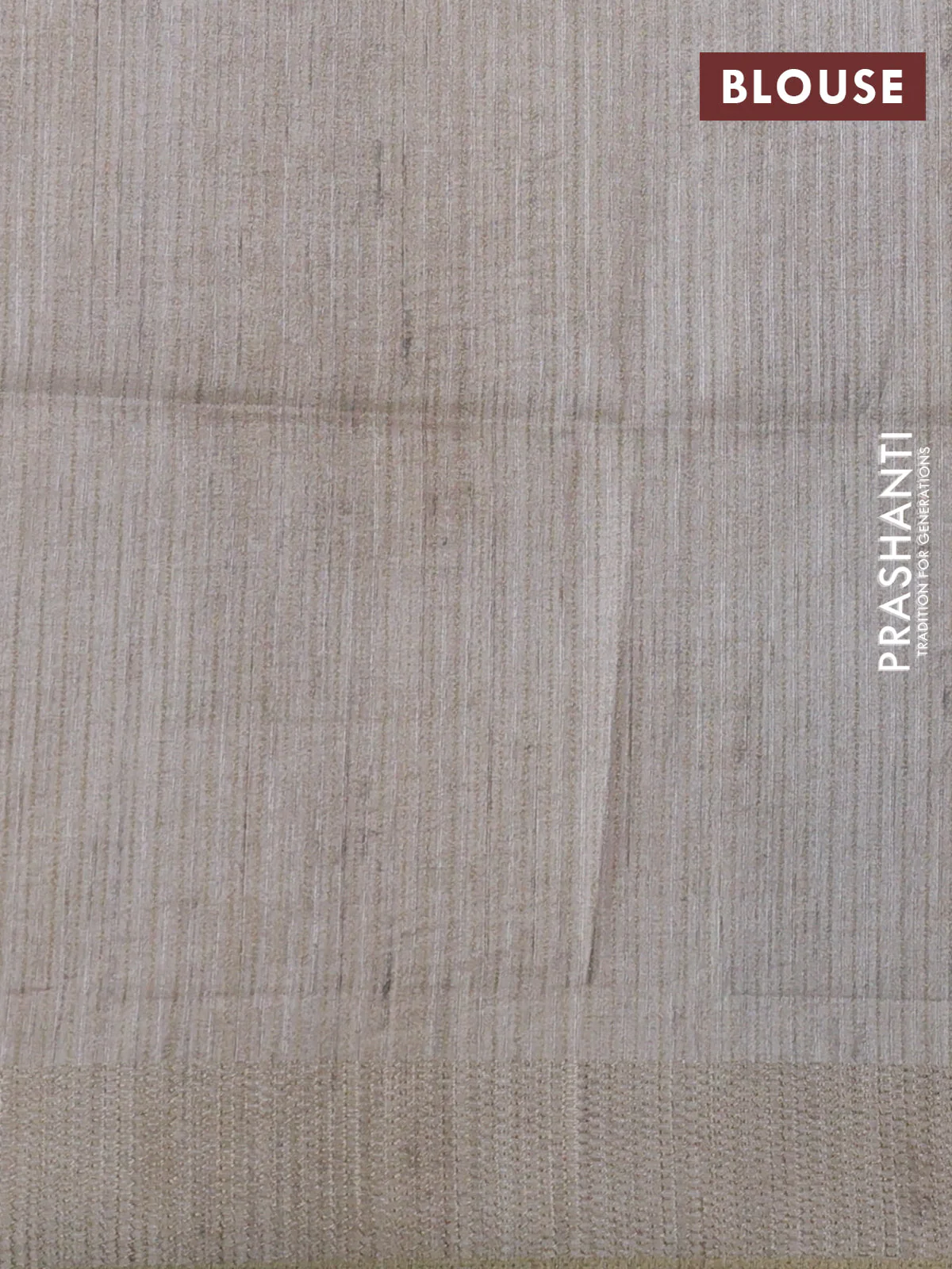 Semi matka saree multi colour and beige with allover geometric prints and zari woven border - Image 3