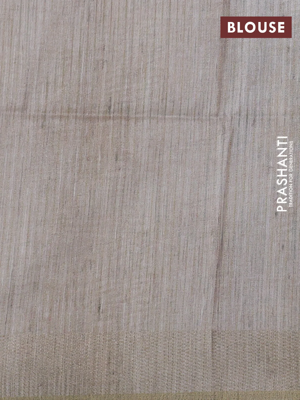 Semi matka saree multi colour and beige with allover geometric prints and zari woven border - Image 3