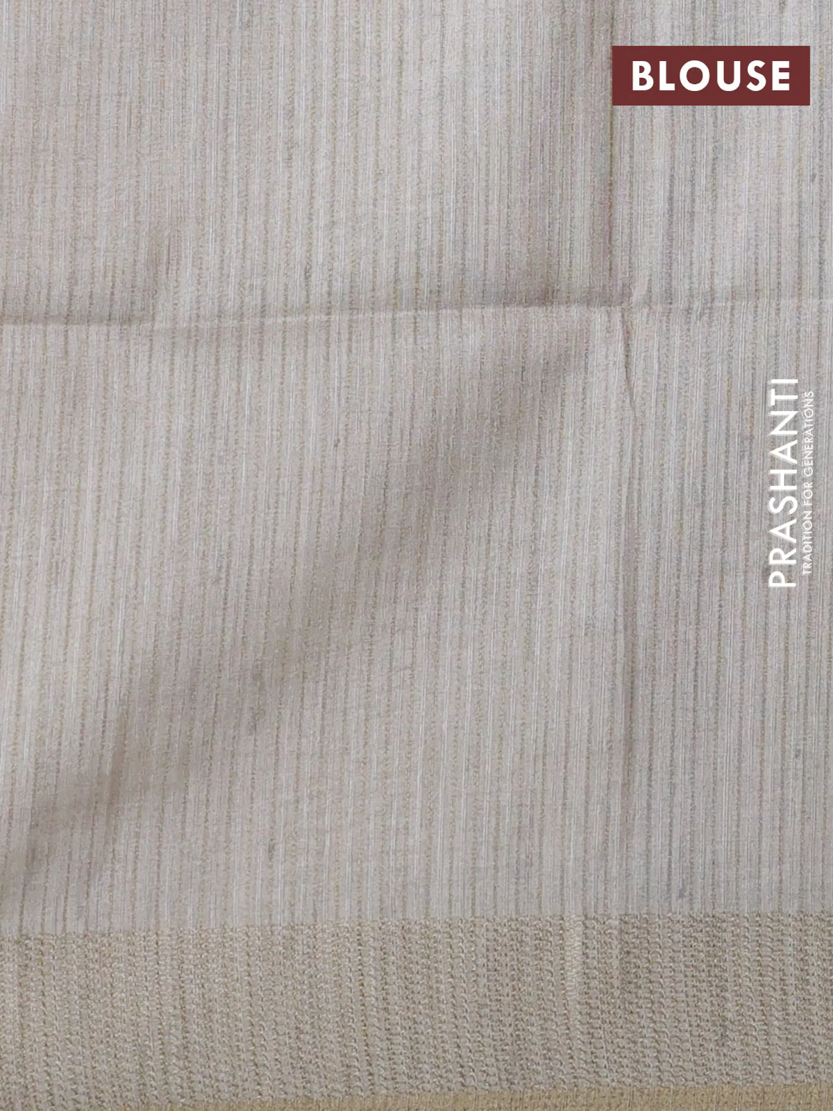 Semi matka saree mustard yellow and beige with allover geometric prints and zari woven border - Image 3