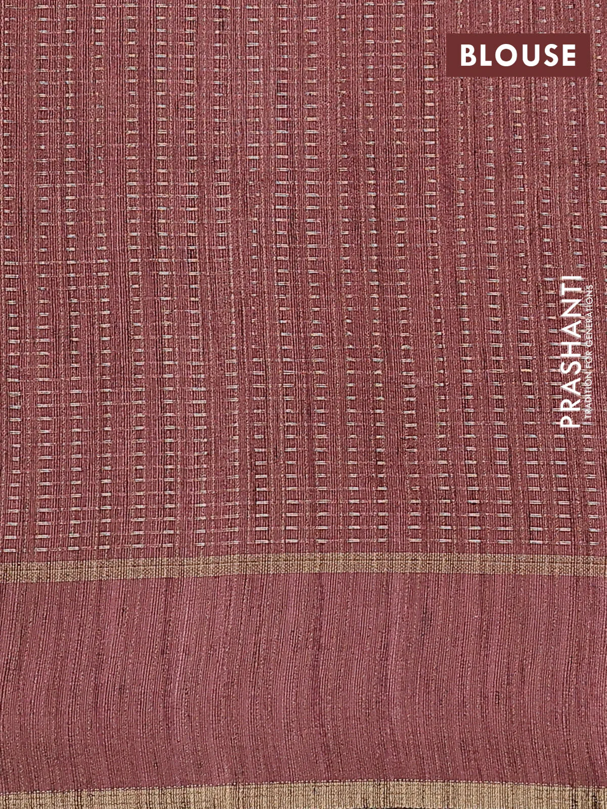 Semi matka saree pastel peach with allover zari weaves and rettapet zari woven border - Image 3