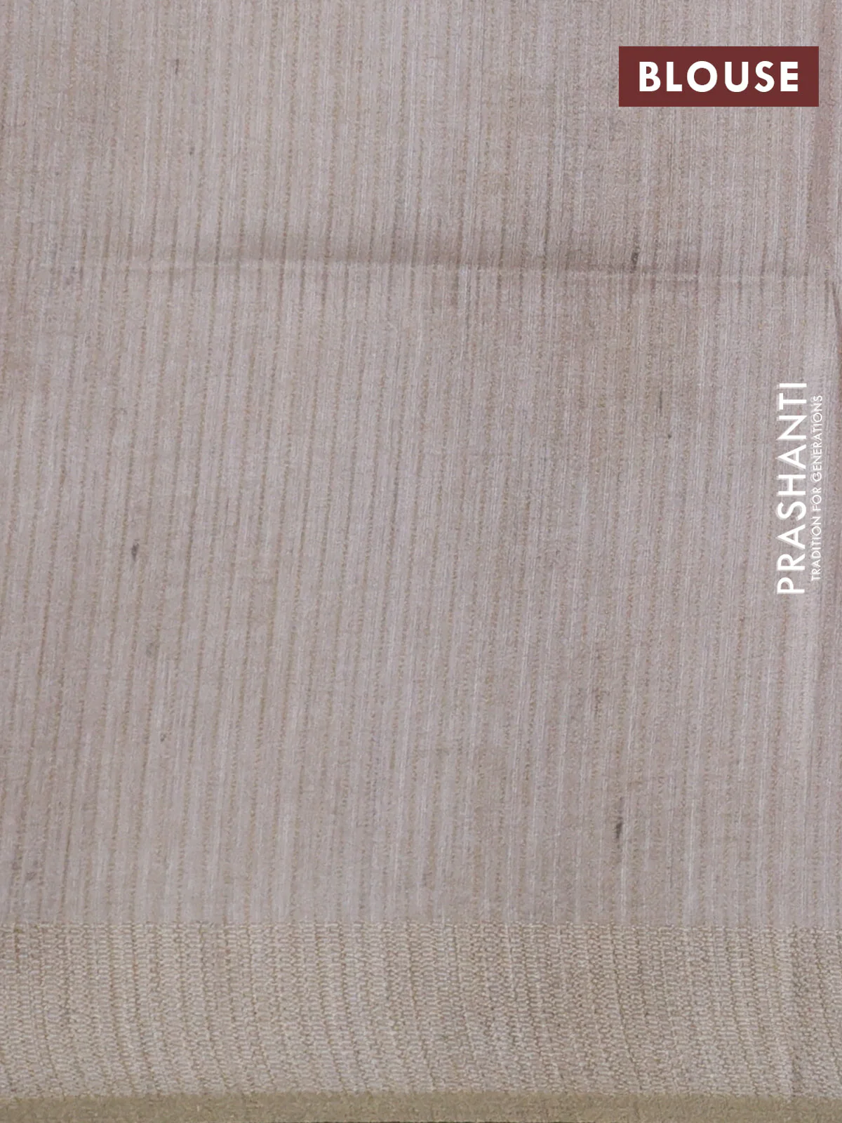Semi matka saree pink and beige with allover geometric prints and zari woven border - Image 3