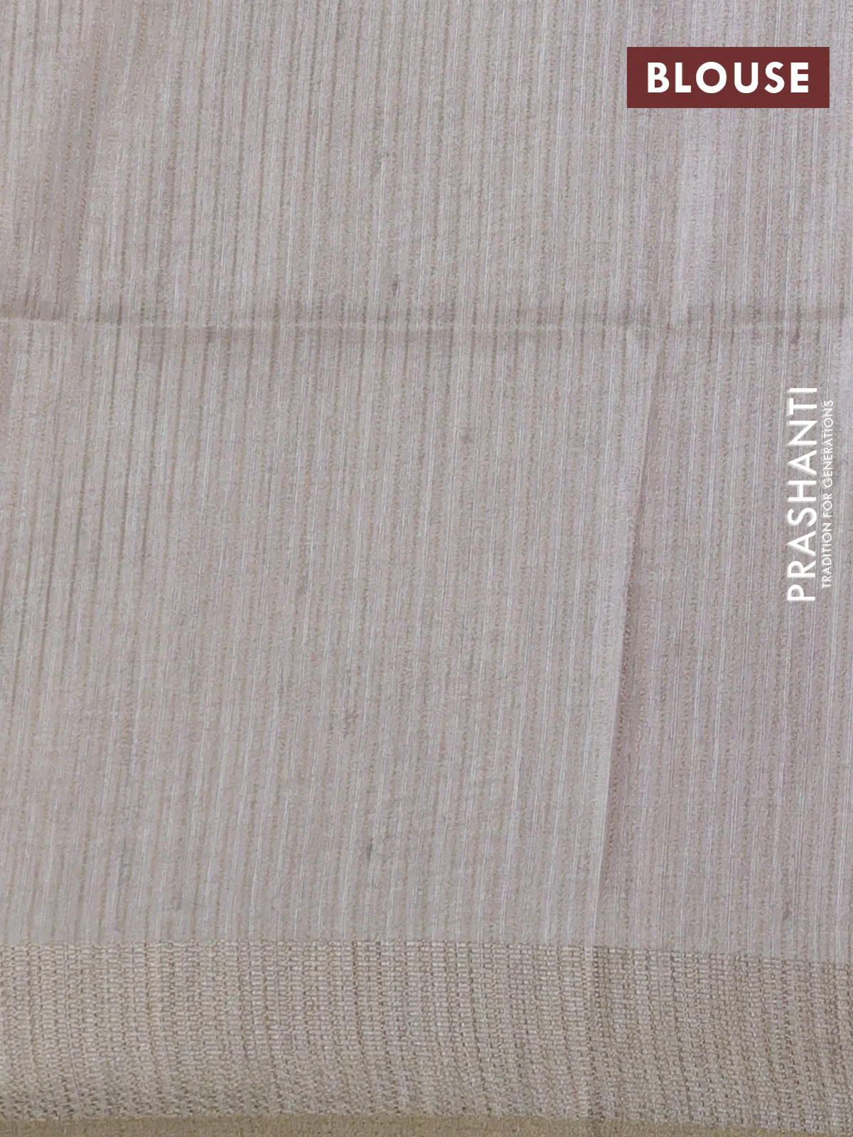 Semi matka saree pink and beige with allover geometric prints and zari woven border - Image 3