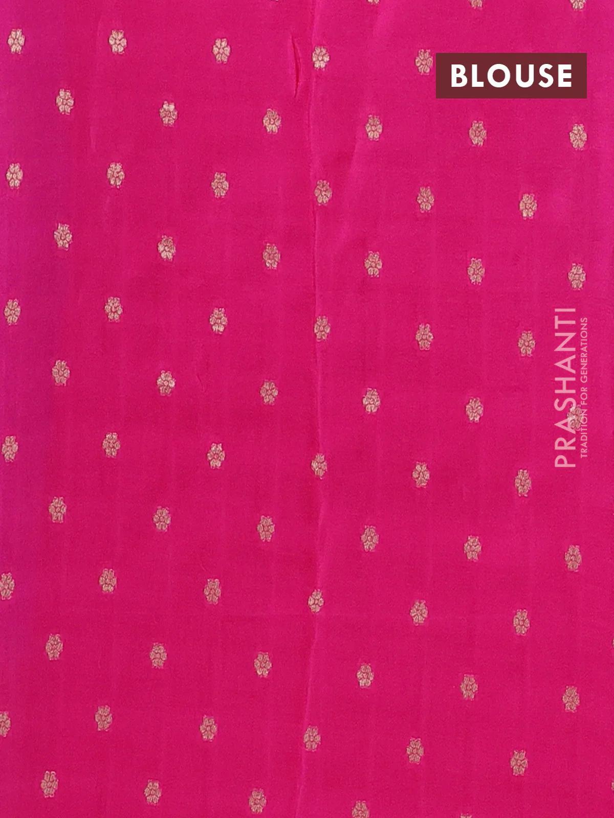 Semi mysore silk saree blue and pink with half & half style and long zari woven border - Image 4