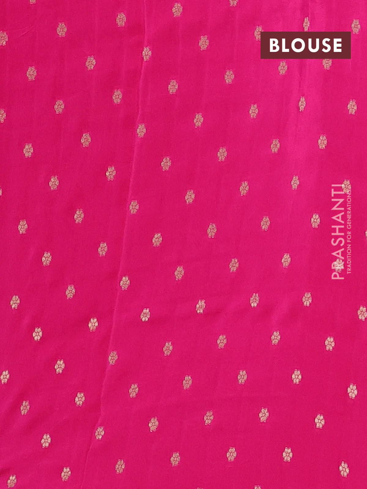 Semi mysore silk saree blue and pink with half & half style and long zari woven border - Image 4