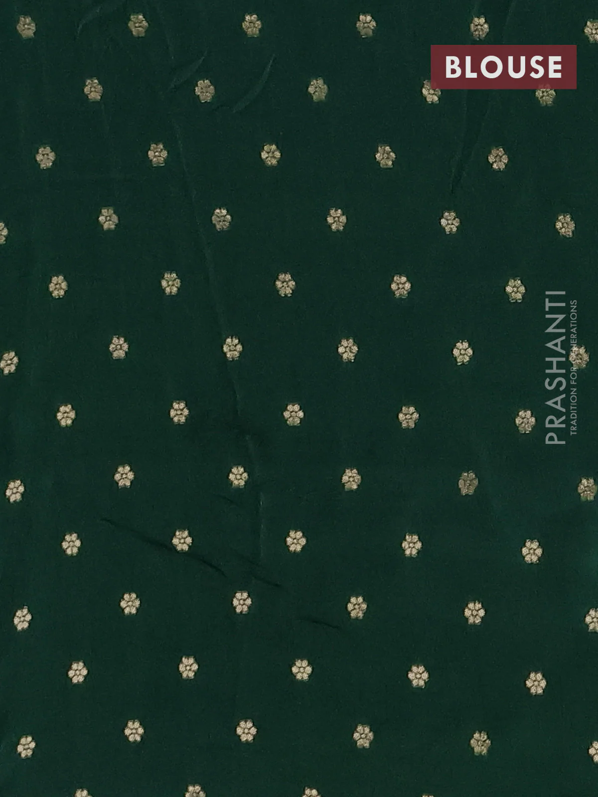 Semi mysore silk saree blue shade violet and green with zari woven buttas and rettapet zari woven border - Image 4