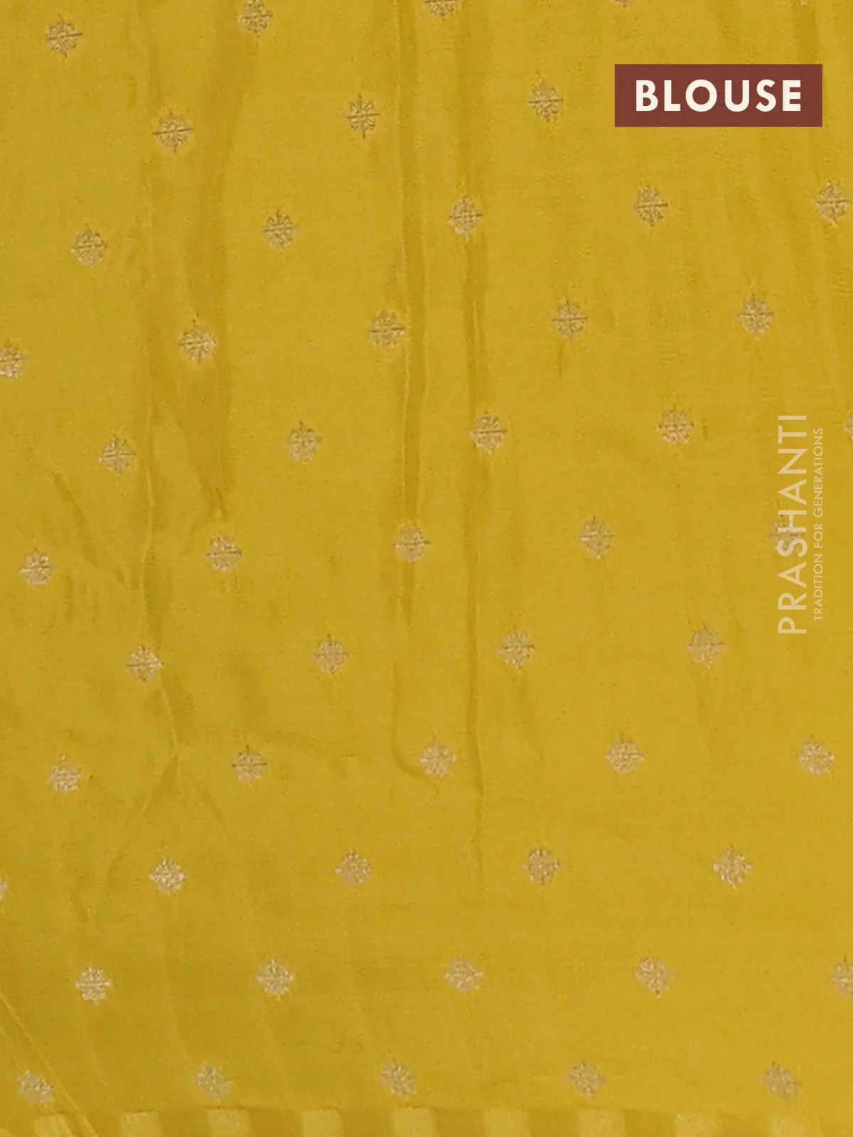 Semi mysore silk saree bottle green and yellow with plain body and long zari woven border - Image 4