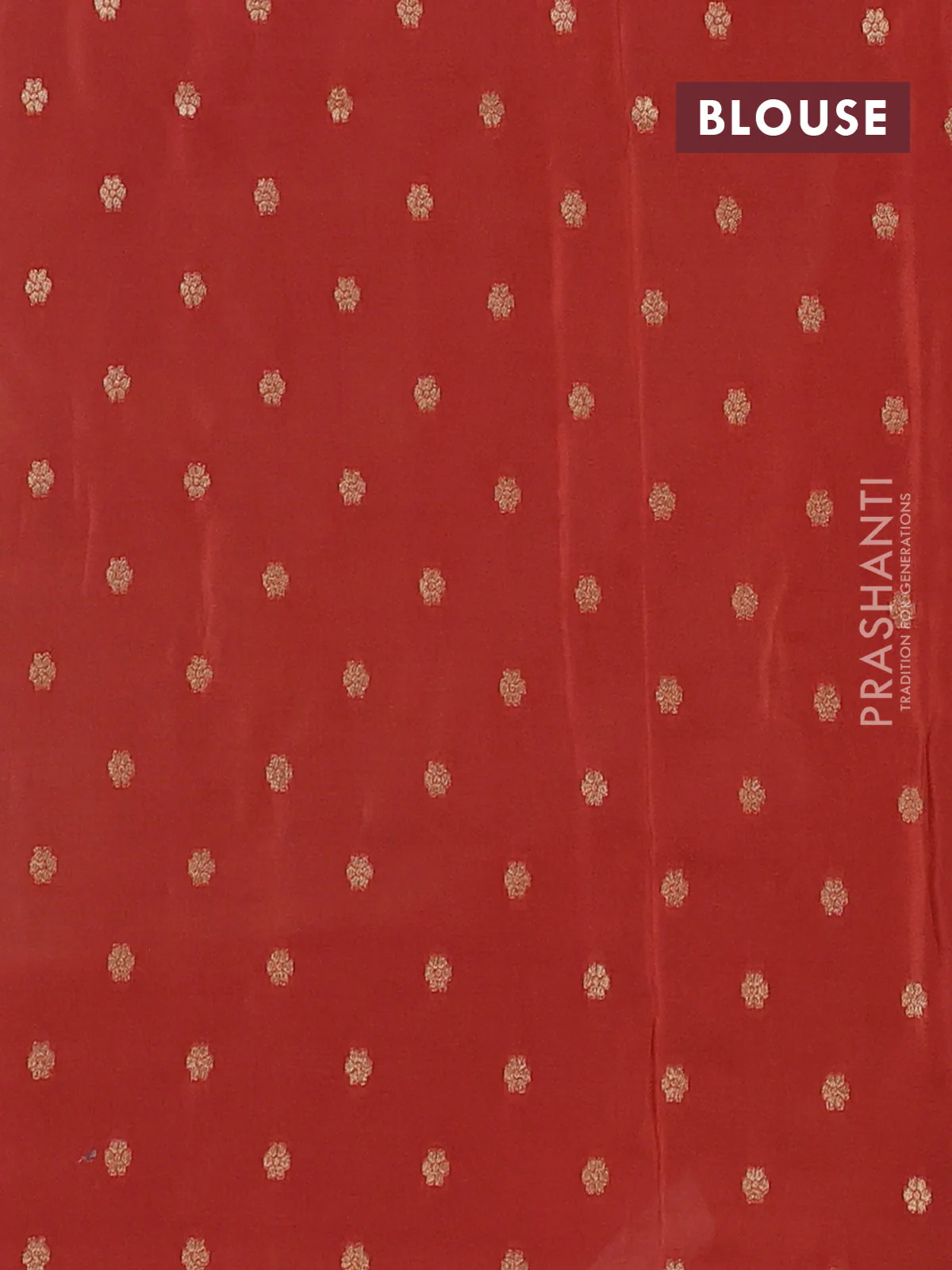 Semi mysore silk saree grey purple and rustic orange with zari woven buttas and zari woven border - Image 4