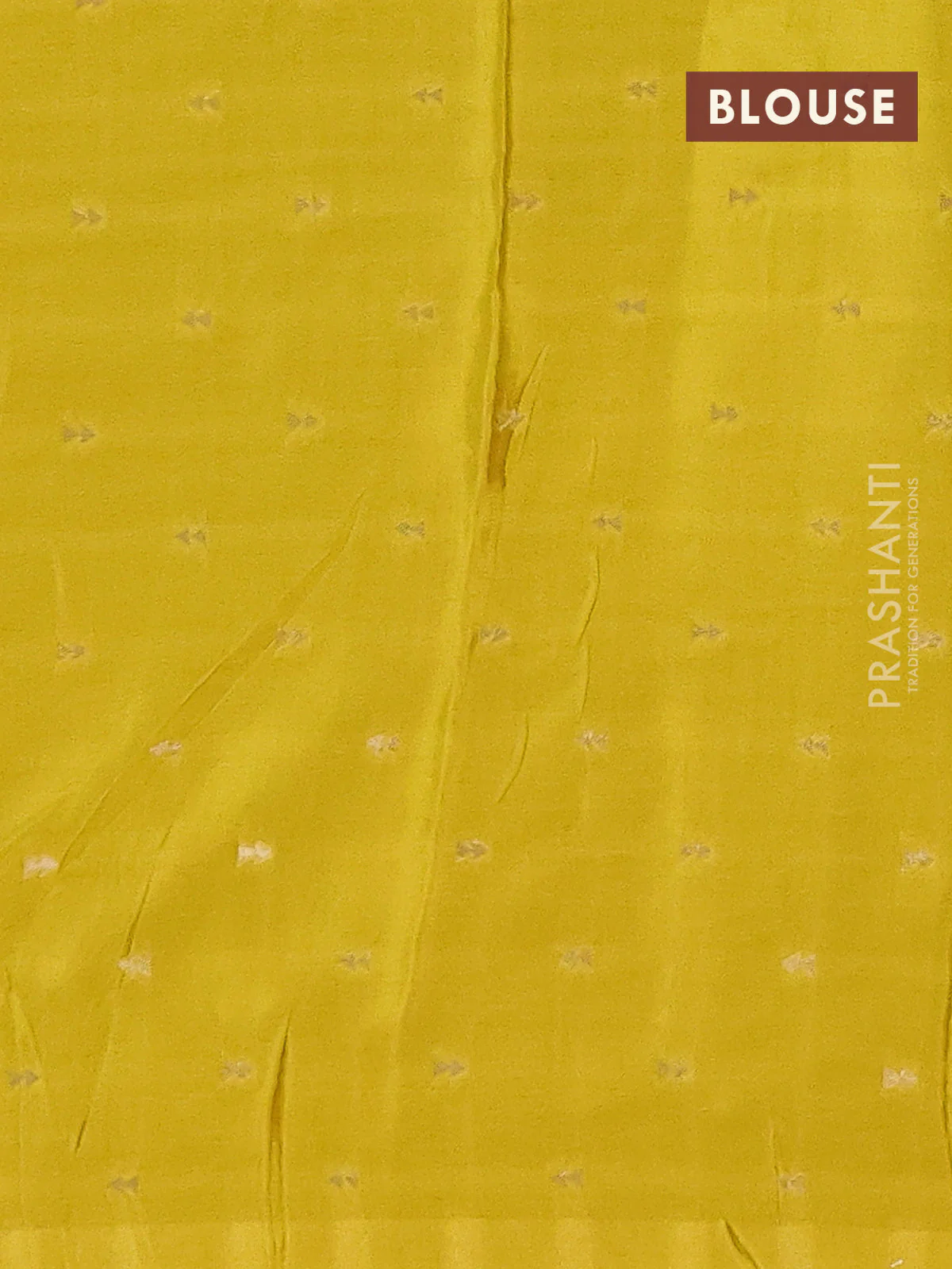 Semi mysore silk saree lime yellow with plain body and long annam zari woven border - Image 4