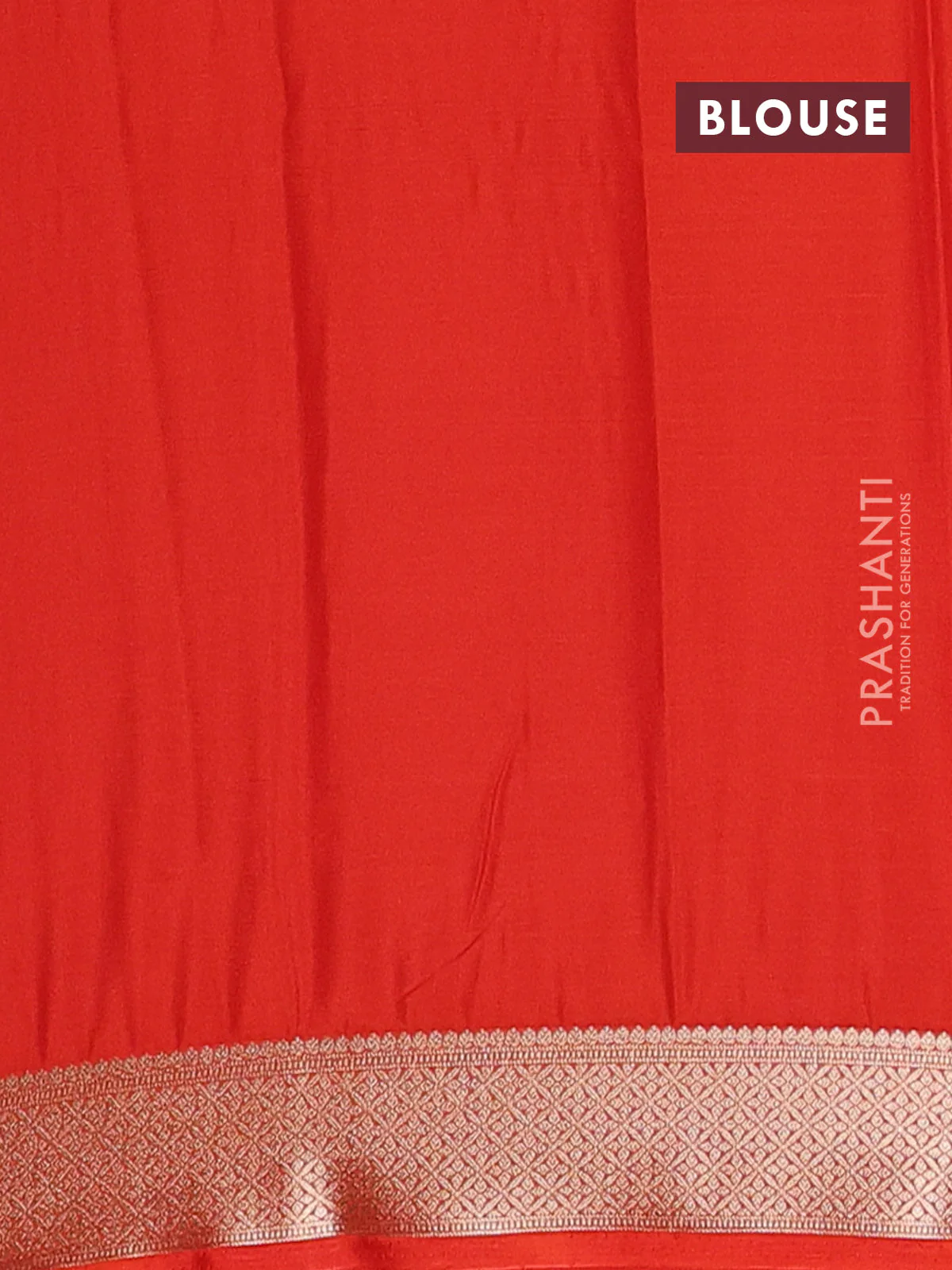 Semi mysore silk saree lotus pink and orange with allover zari weaves and zari woven border - Image 4
