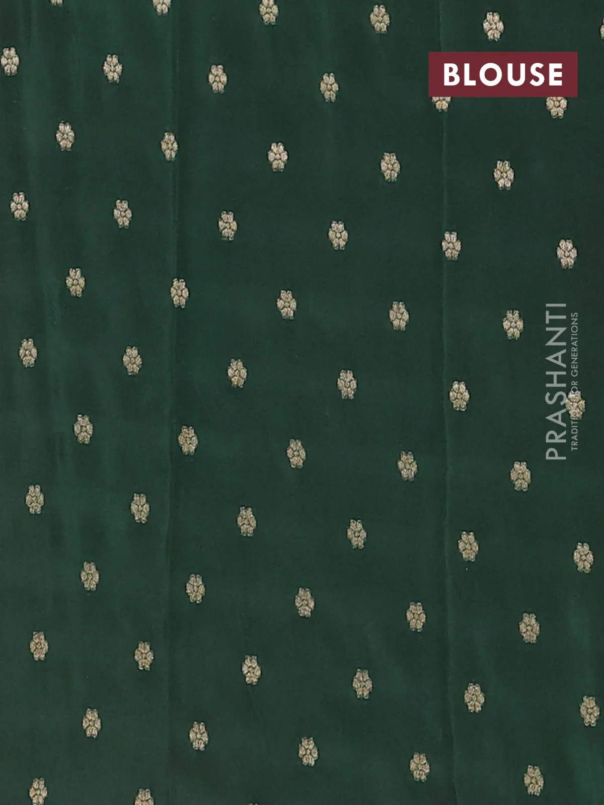 Semi mysore silk saree maroon and green with half & half style and long zari woven border - Image 4