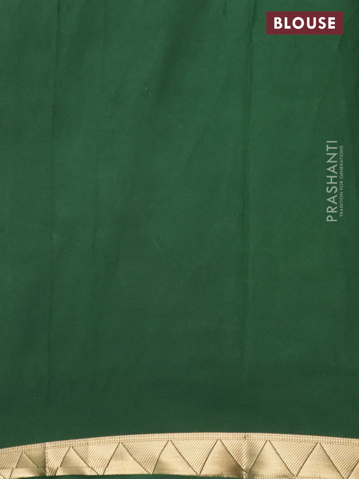 Semi mysore silk saree mustard yellow and dark green with allover half & half style and printed zari border - Image 4