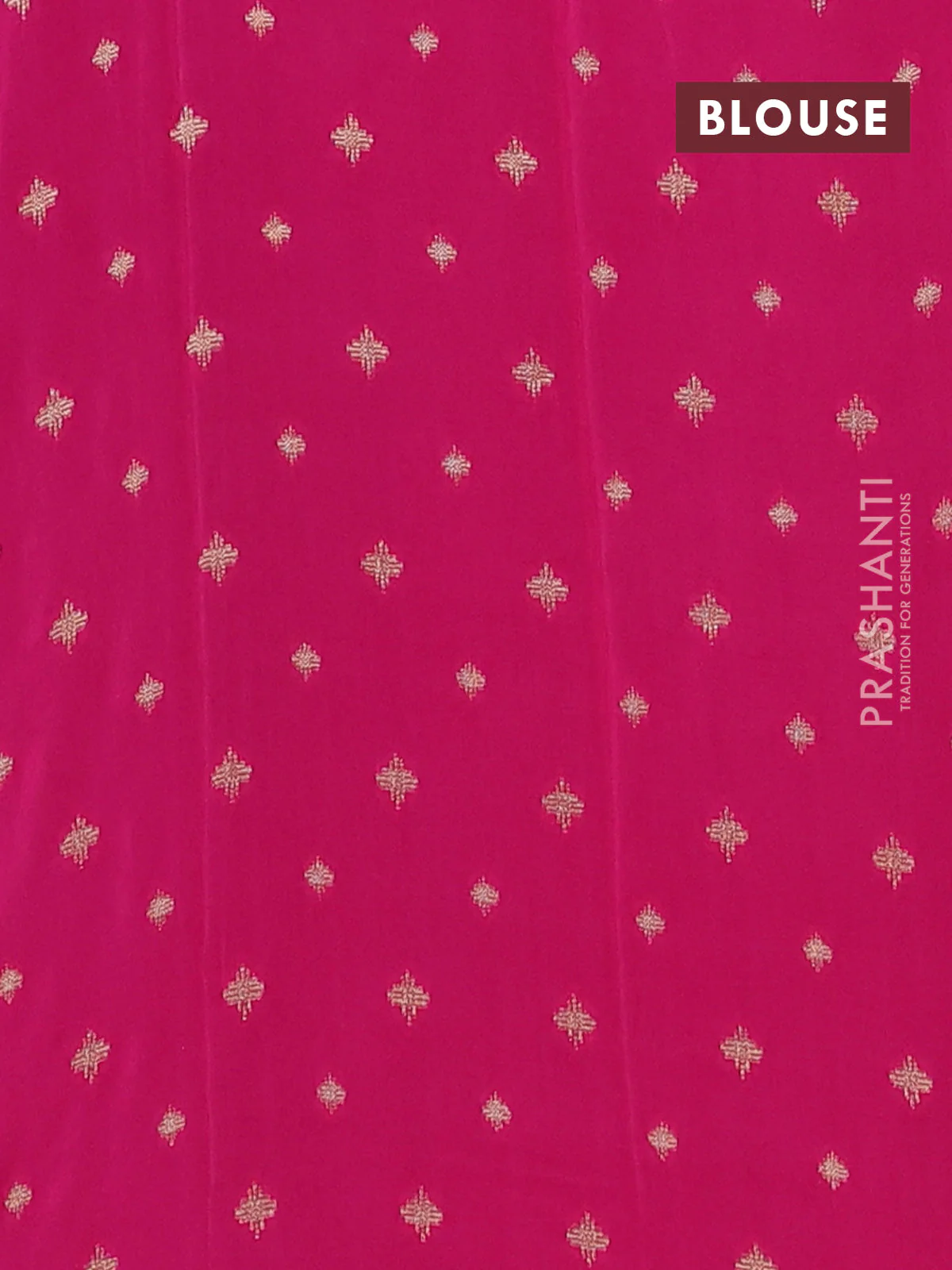 Semi mysore silk saree navy blue and pink with half & half style and long zari woven border - Image 4