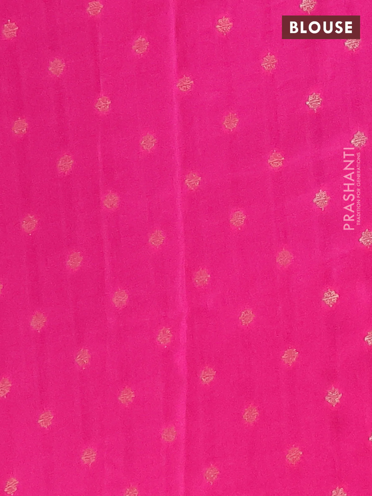 Semi mysore silk saree navy blue and pink with plain body and long zari woven border - Image 4