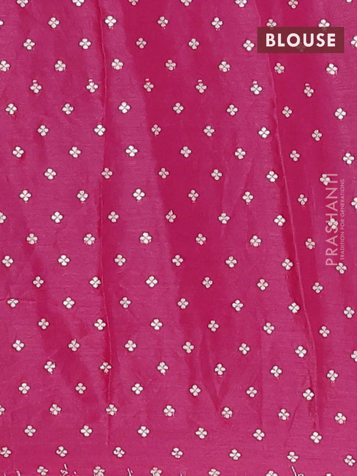 Semi mysore silk saree navy blue and pink with plain body and long zari woven border - Image 4
