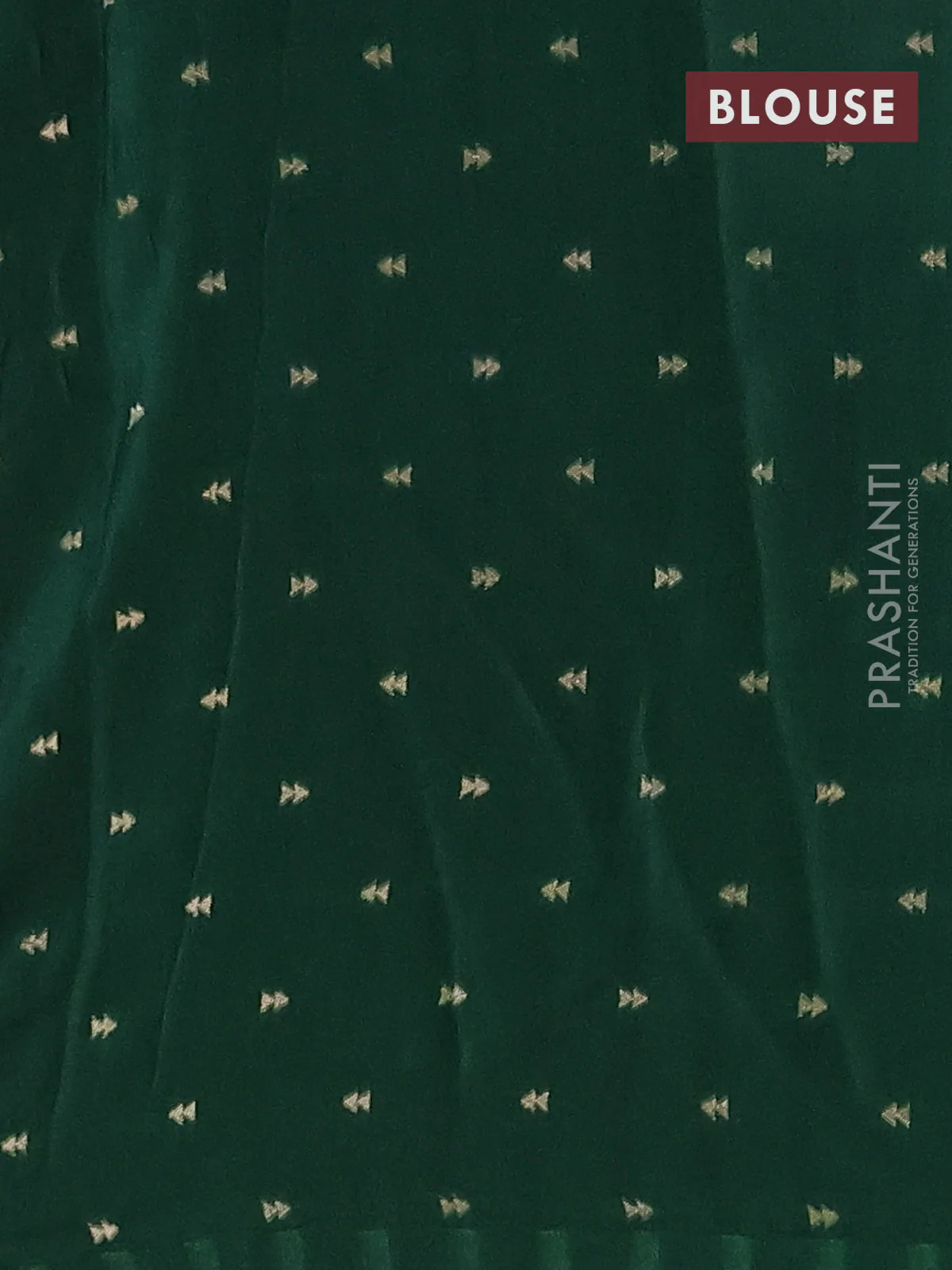 Semi mysore silk saree off white purple and green with zari woven buttas and rettaper zari woven border - Image 4