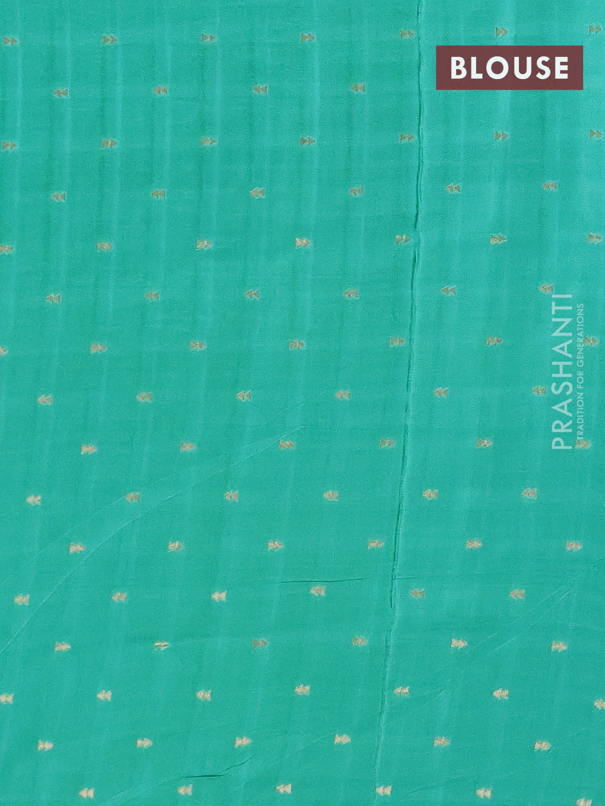 Semi mysore silk saree pastel green purple and teal green with zari woven buttas and long rettapet zari woven border - Image 4