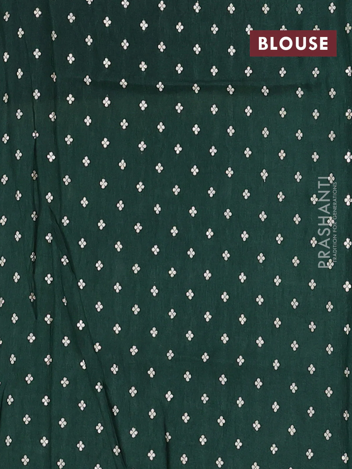 Semi mysore silk saree pastel green violet and teal green with zari woven buttas and long rettapet zari woven border - Image 4