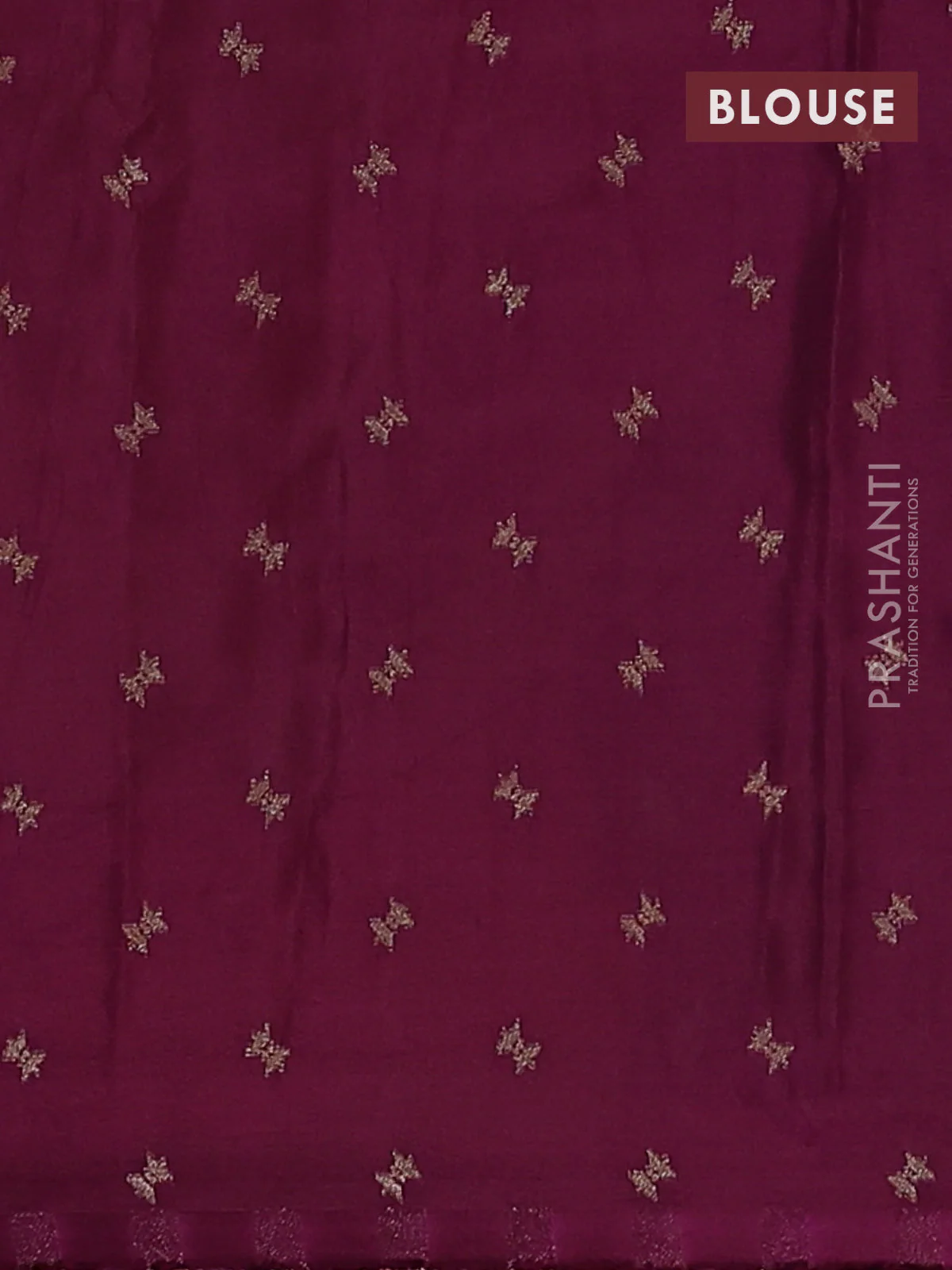 Semi mysore silk saree peach pink and wine shade with allover zari woven brocade weaves and zari woven border - Image 4