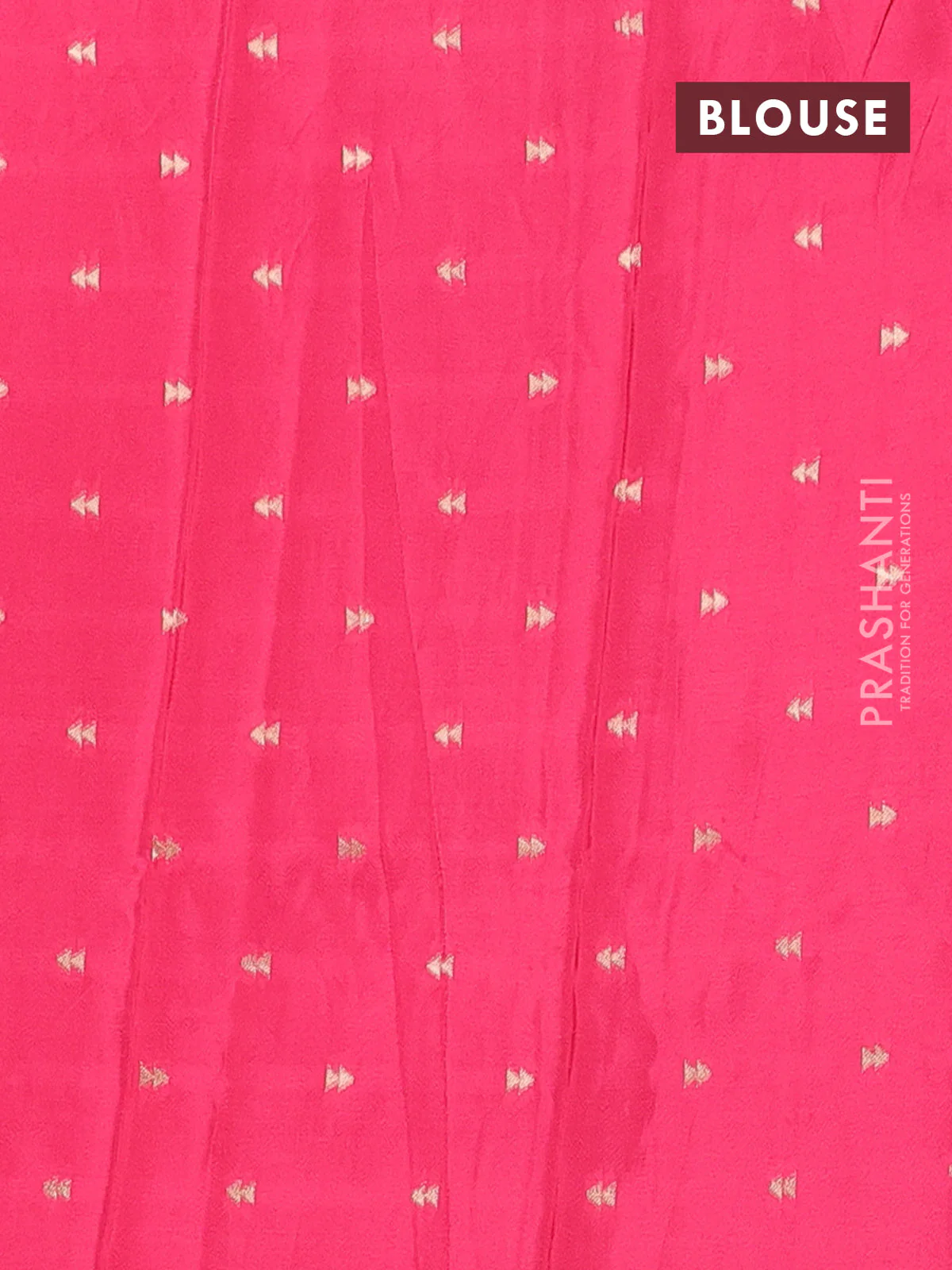Semi mysore silk saree peach pink with plain body and long annam zari woven border - Image 4