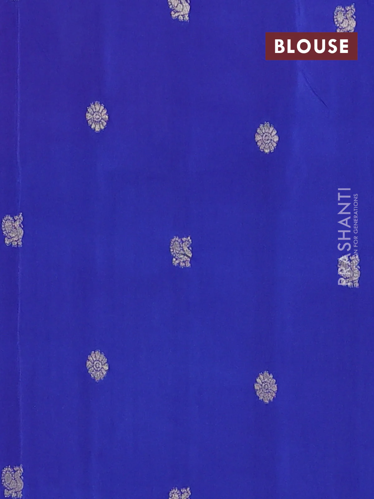 Semi mysore silk saree pink and blue with half & half style and long zari woven border - Image 4