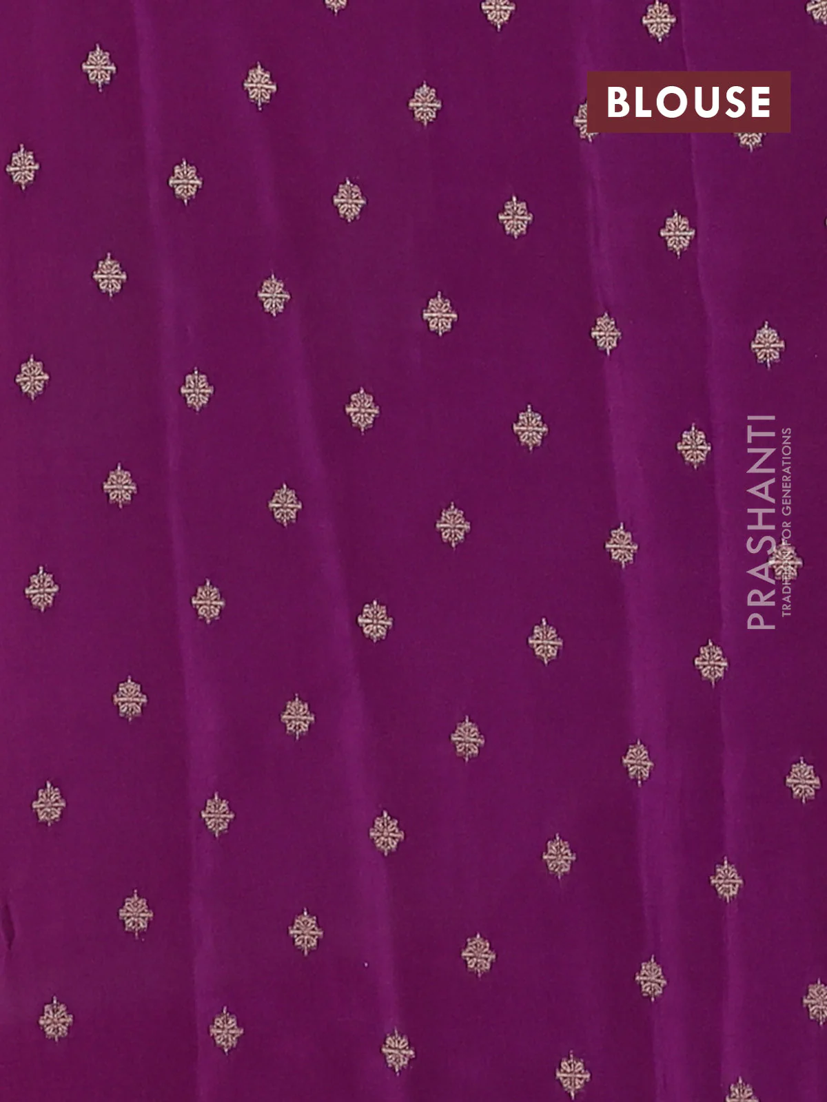 Semi mysore silk saree pink and purple with zari woven buttas and rettapet zari woven border - Image 4