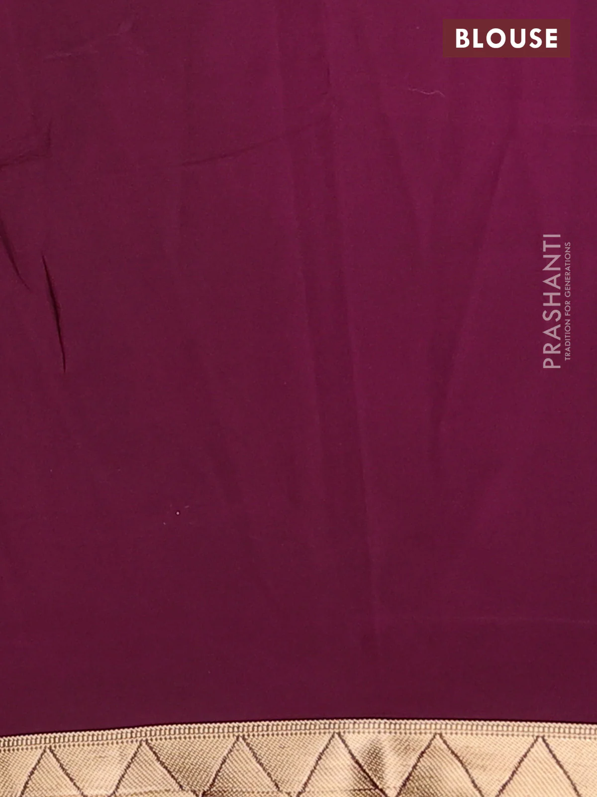 Semi mysore silk saree pink and wine shade with allover half & half style and printed zari border - Image 4