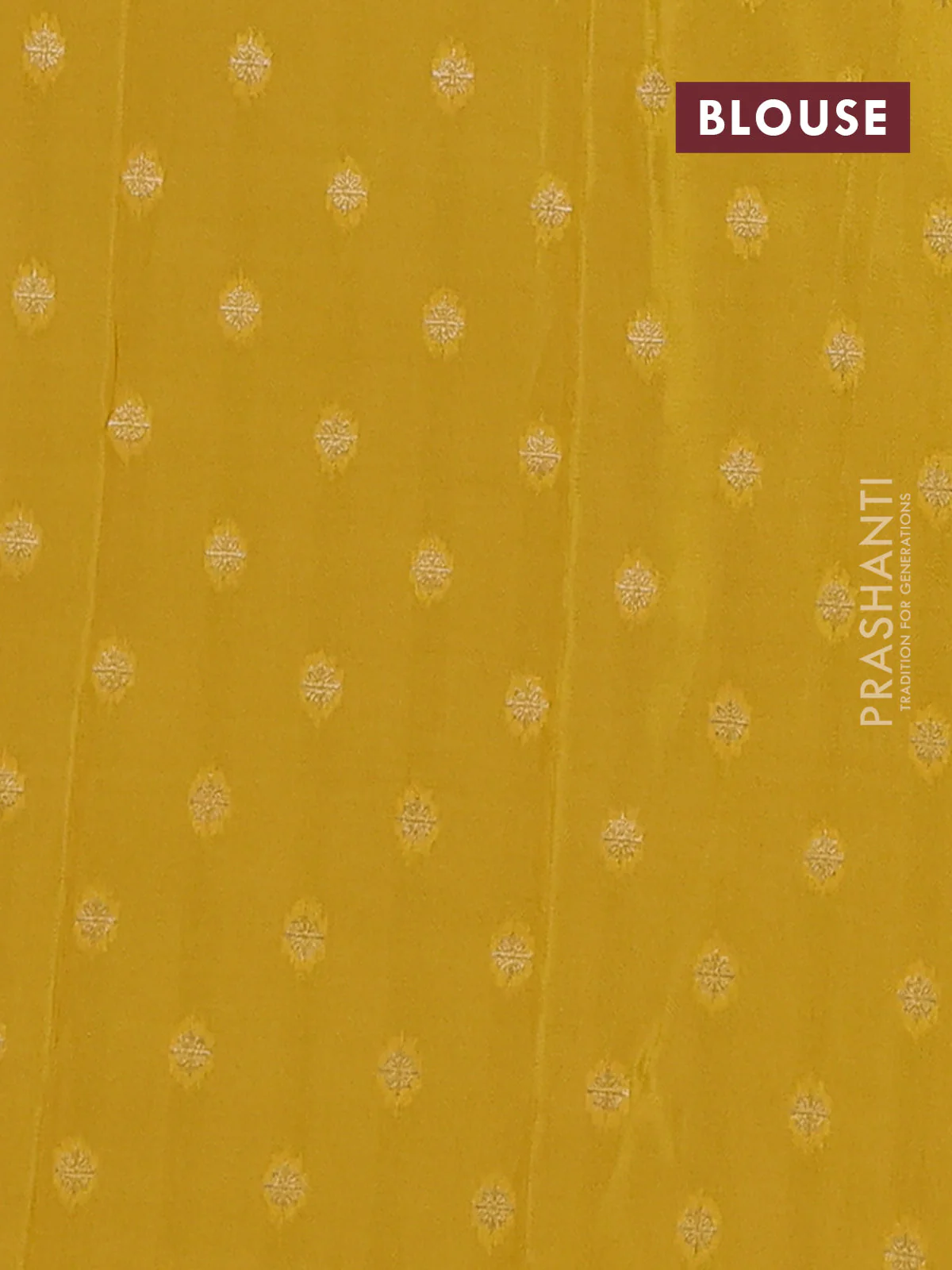Semi mysore silk saree purple and yellow with half & half style and long zari woven border - Image 4
