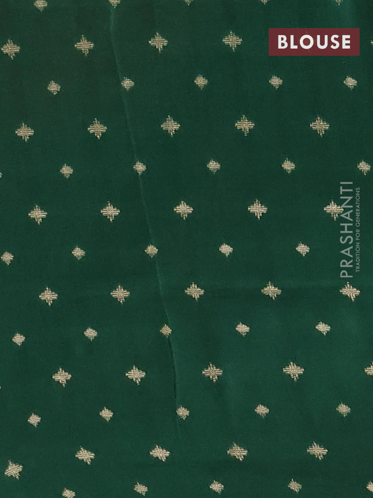 Semi mysore silk saree rustic orange and green with half & half style and long zari woven border - Image 4