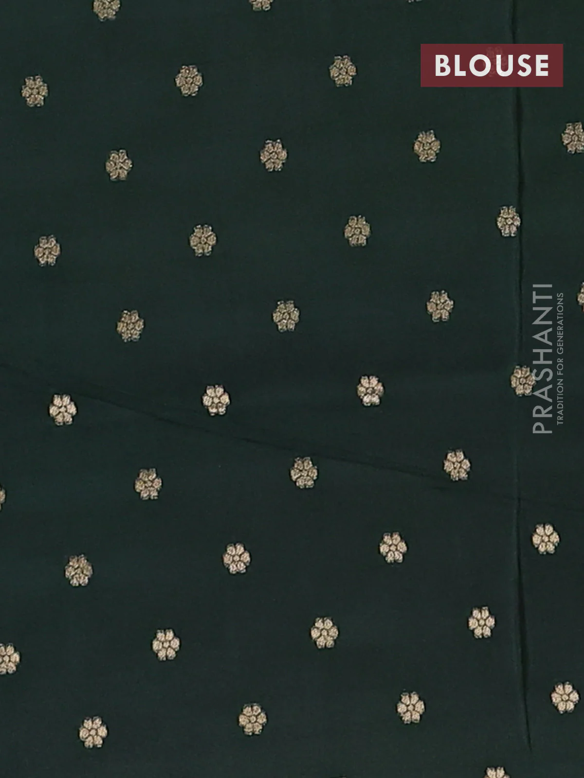 Semi mysore silk saree yellow maroon and green with zari woven buttas and zari woven border - Image 4