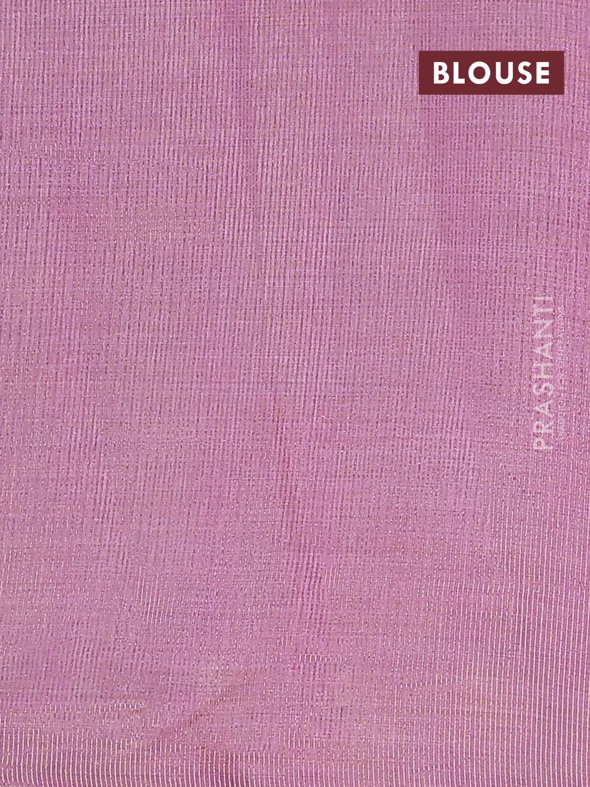 Semi raw silk saree lavender with zari woven buttas and zari woven border - Image 4