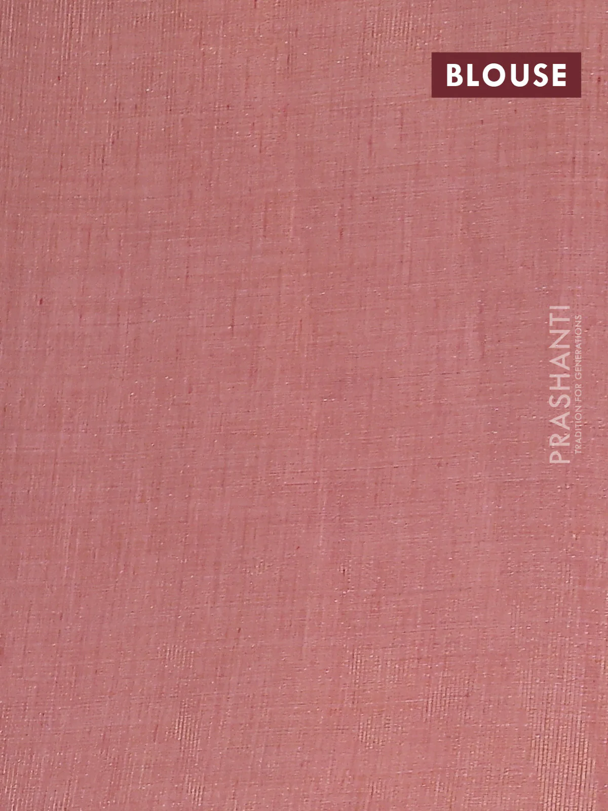 Semi raw silk saree pastel pink with zari woven buttas and zari woven border - Image 4