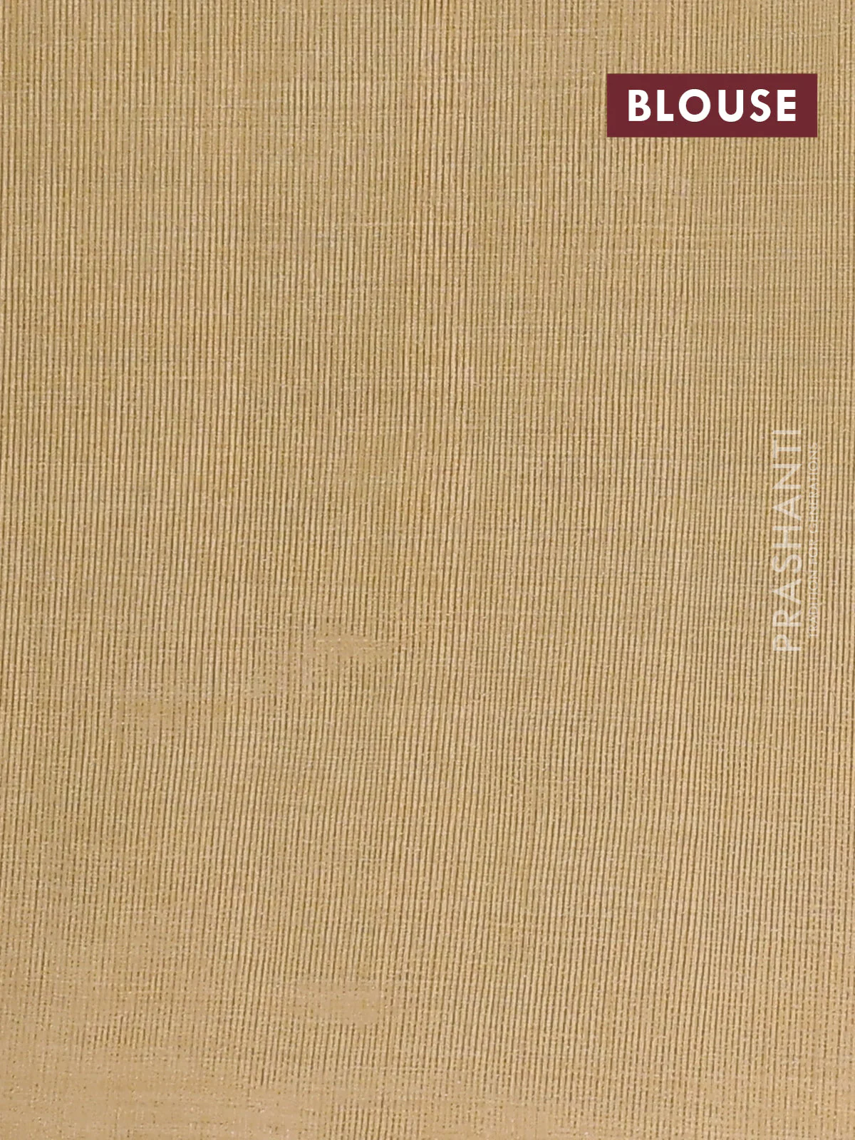 Semi raw silk saree sandal with zari woven buttas and zari woven border - Image 4