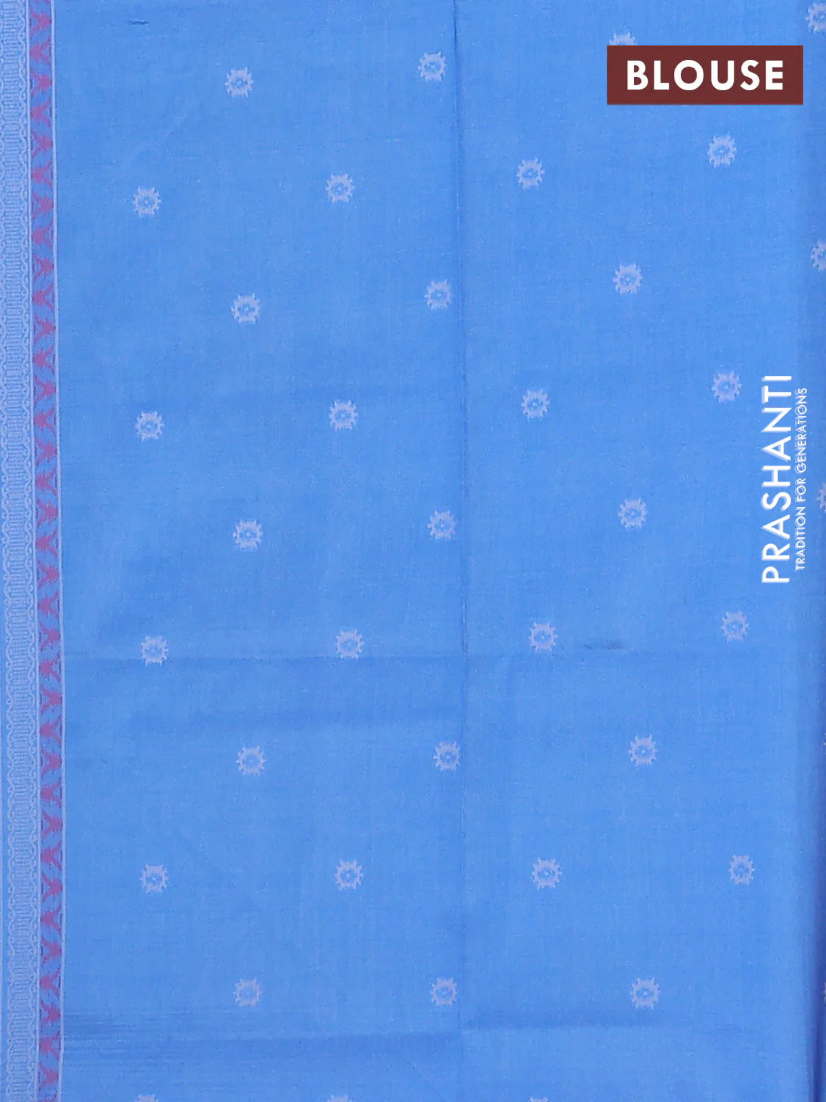 Semi sambalpuri silk saree mehendi green and blue with allover ikat weaves and thread woven border - Image 4