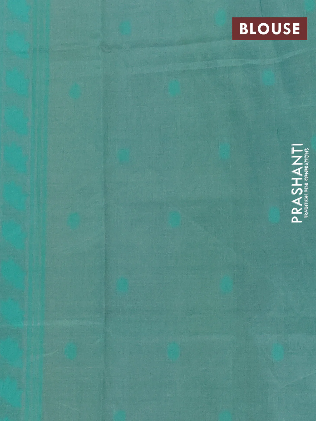Semi sambalpuri silk saree pastel green and green with pichwai ikat buttas and simple border - Image 4