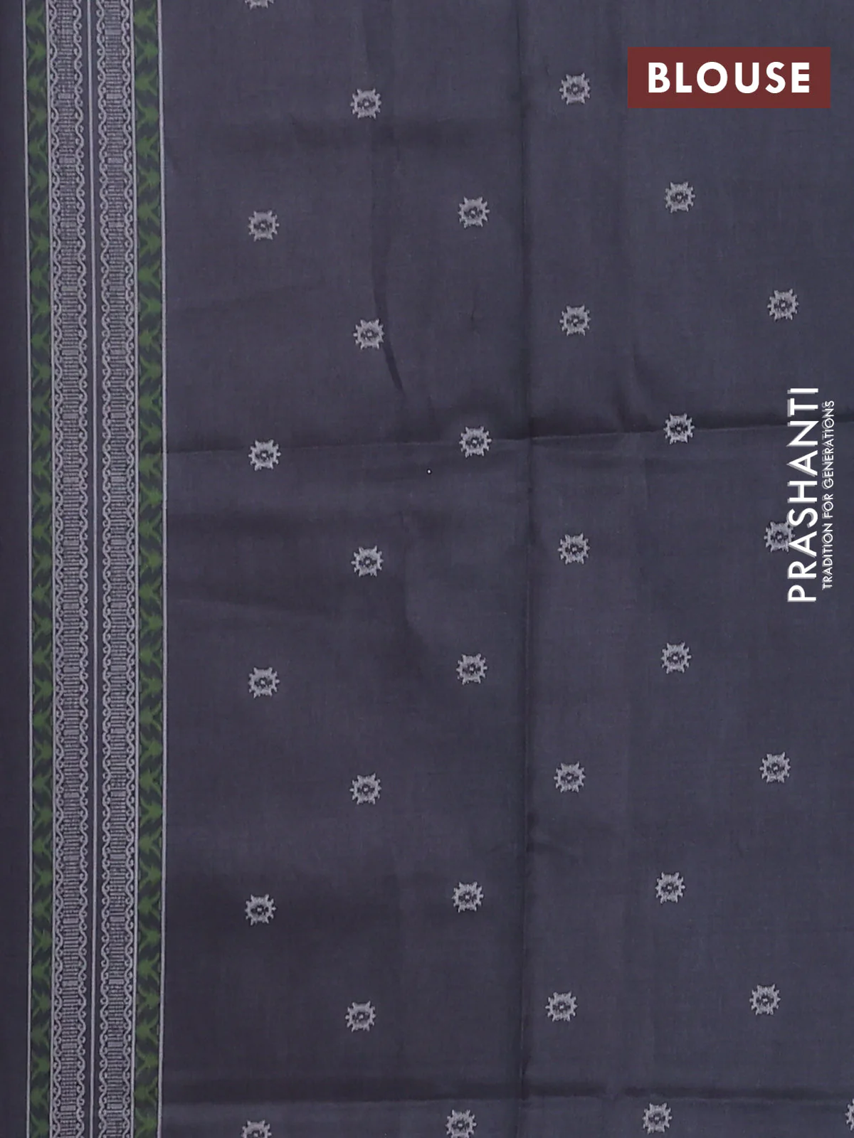 Semi sambalpuri silk saree pink shade and black with allover ikat weaves and thread woven border - Image 4