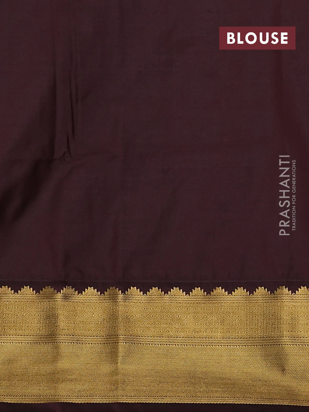 Semi soft silk saree beige and coffee brown with allover zari weaves & buttas and zari woven korvai border - Image 3
