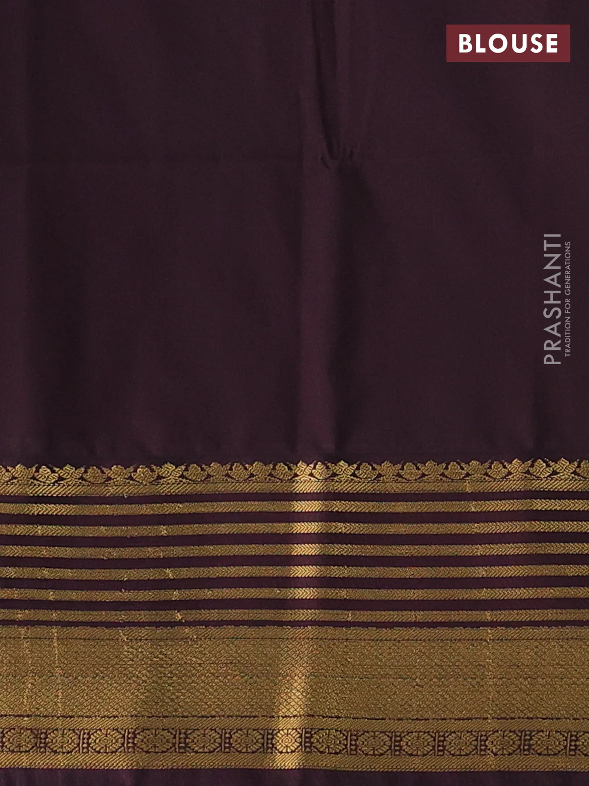 Semi soft silk saree blue and coffee brown with allover zari woven buttas and zari woven korvai border - Image 3