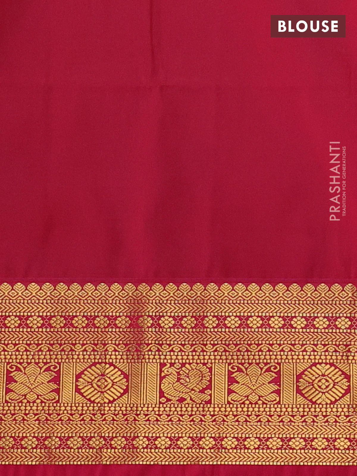 Semi soft silk saree deep purple and pink with allover zari weaves & buttas and zari woven border - Image 3