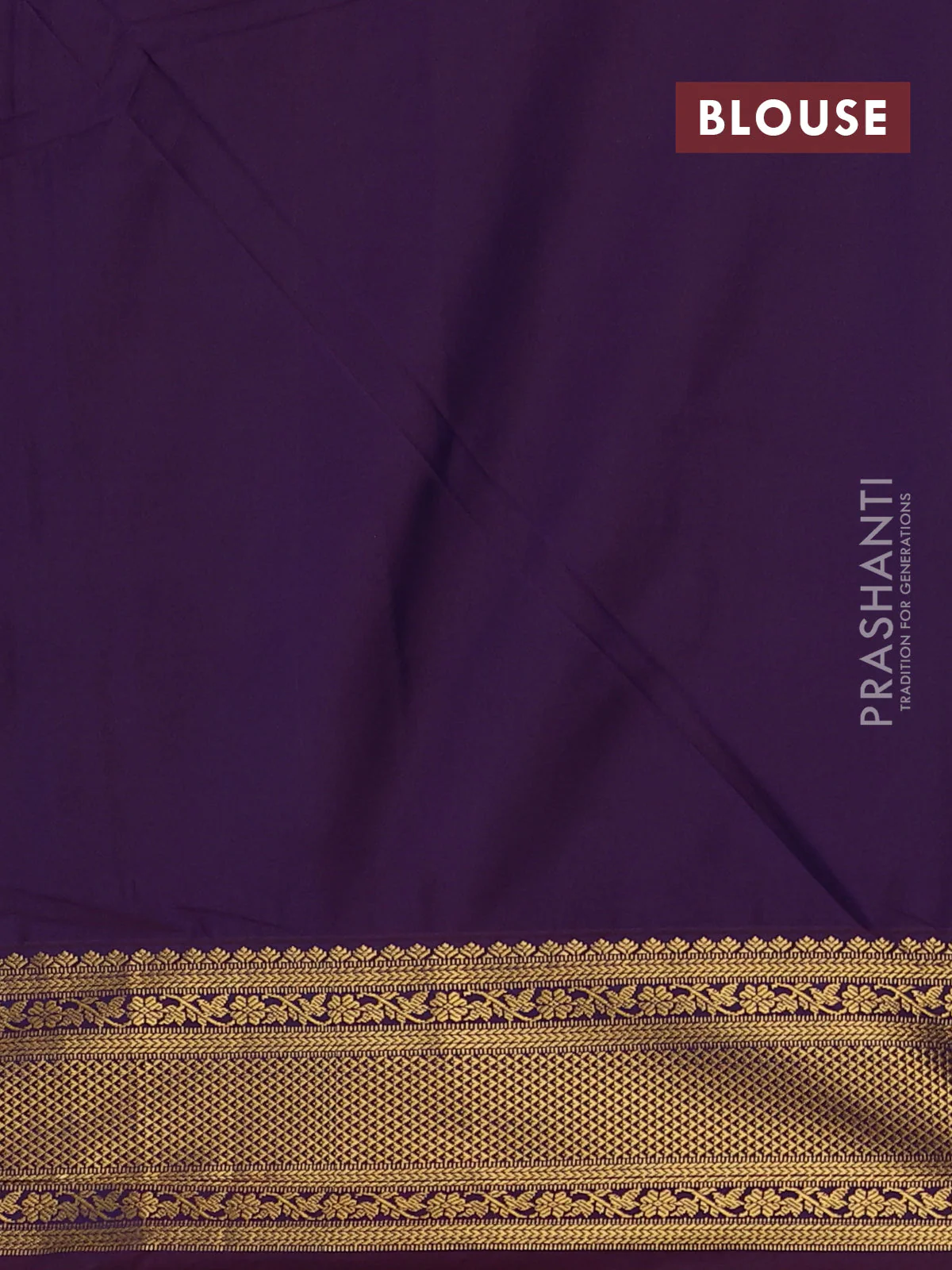 Semi soft silk saree dual shade of blue shade and maroon with zari woven buttas and zari woven korvai border - Image 3