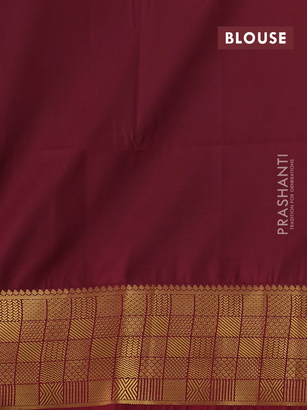 Semi soft silk saree green and deep maroon with annam zari woven buttas and zari woven border - Image 3