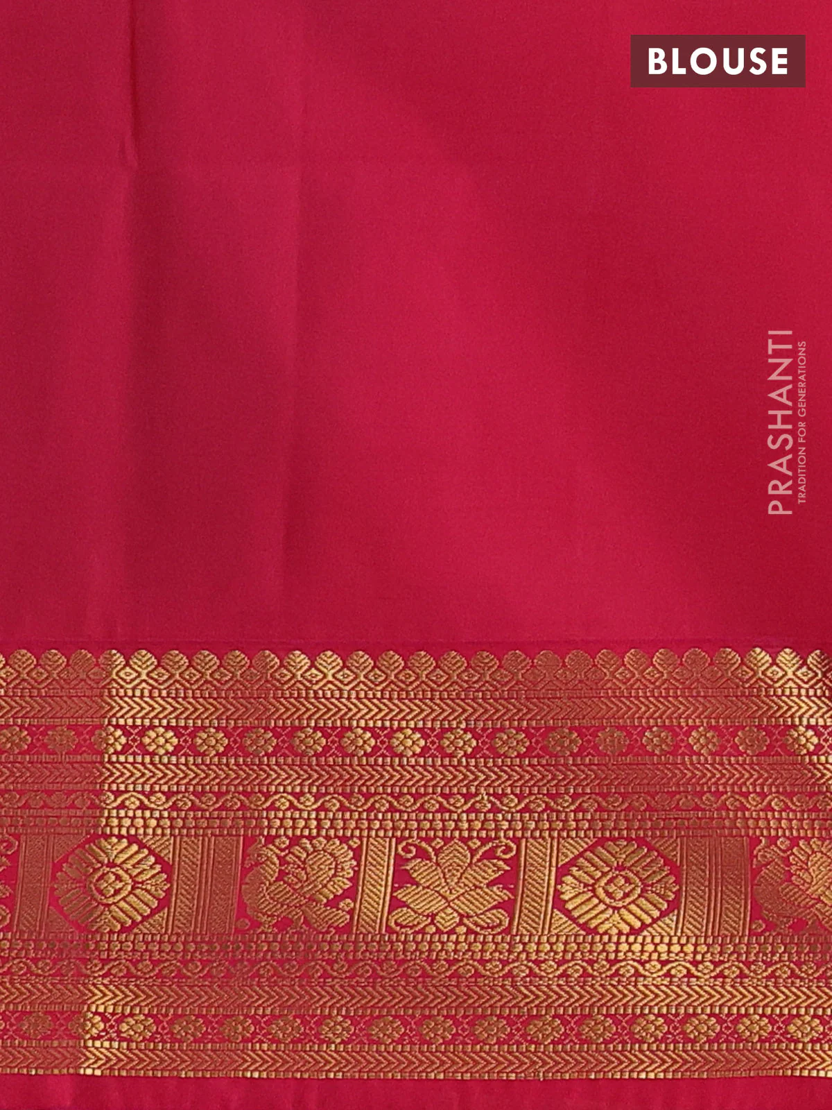 Semi soft silk saree green and pink with allover zari weaves & buttas and zari woven border - Image 3