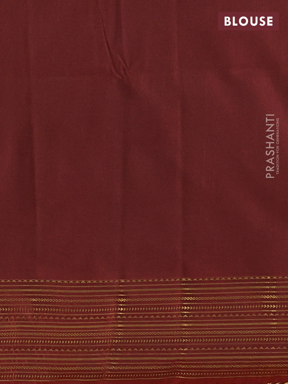Semi soft silk saree green and rust shade with allover zari woven buttas and zari woven korvai border - Image 3