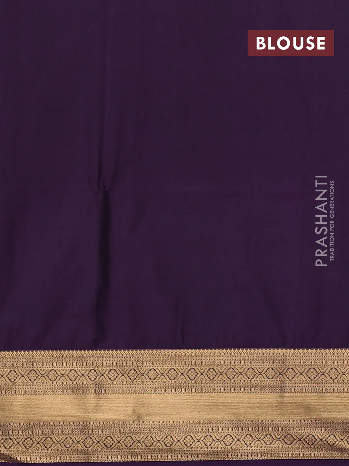 Semi soft silk saree grey and purple with allover zari woven buttas and zari woven korvai border - Image 3