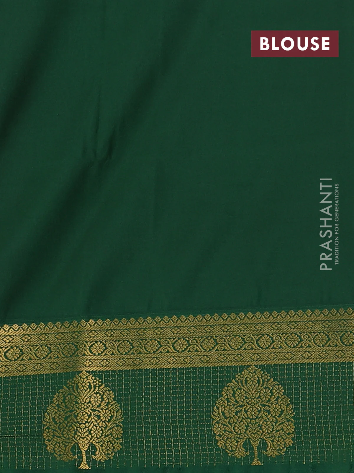 Semi soft silk saree lavender and green with allover zari woven buttas and zari woven korvai border - Image 3