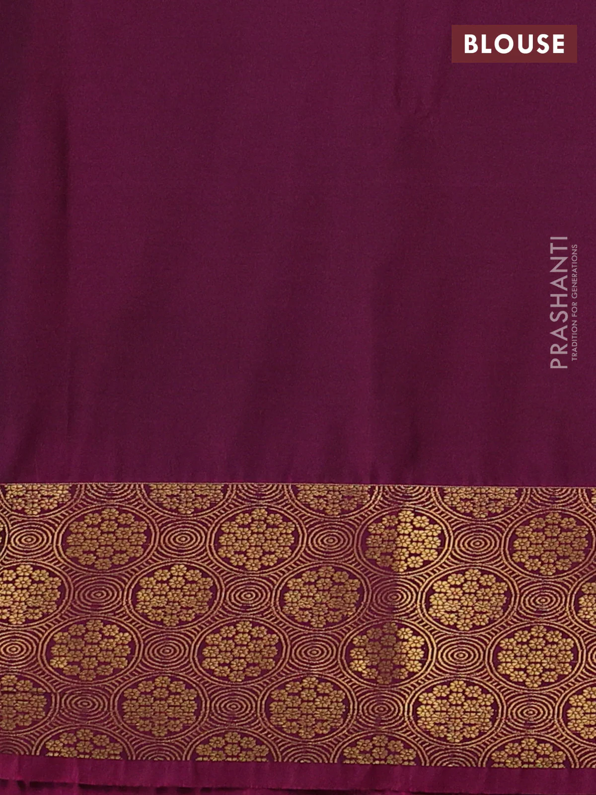 Semi soft silk saree mehendi green and dark magenta pink with allover small checks & buttas and zari woven border - Image 3
