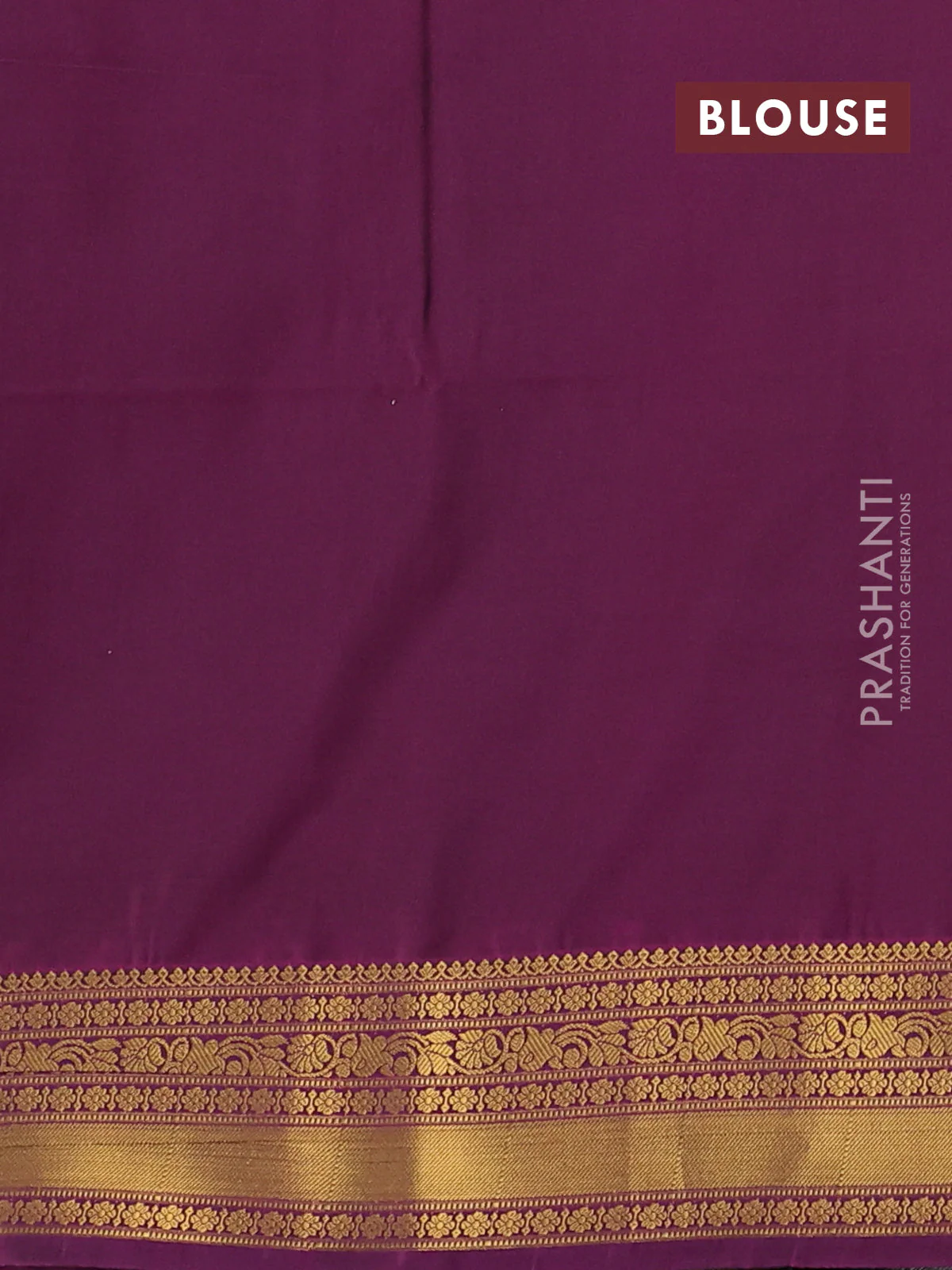 Semi soft silk saree mehendi green and dark magenta pink with allover zari woven buttas and zari woven korvai border - Image 3