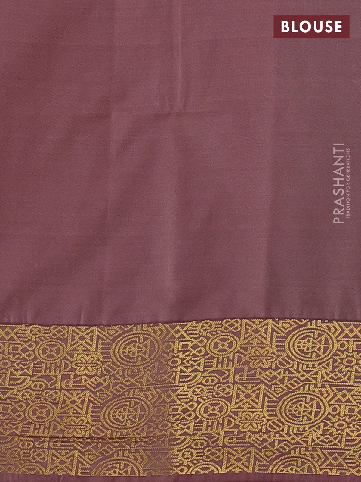 Semi soft silk saree mild lavender and pastel maroon with allover zari woven buttas and zari woven border - Image 3